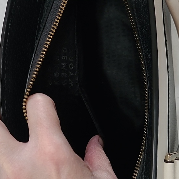 Kate Spade black & cream handbag with optional shoulder strap - Picture 14 of 16